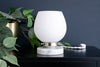 Frosted Glass Lamp - Small Table Lamp - Accent Lamp - Simple - Delicate Table Lamp - Model No. 4735