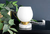 Frosted Glass Lamp - Small Table Lamp - Accent Lamp - Simple - Delicate Table Lamp - Model No. 4735