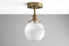 CEILING LIGHT MODEL No. 1642- Industrial Ceiling Lights with a Antique Brass finish. Designed and produced by newwineoldbottles at Peared Creation