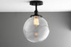 CEILING LIGHT MODEL No. 2601- Industrial Ceiling Lights with a Black finish. Designed and produced by newwineoldbottles at Peared Creation