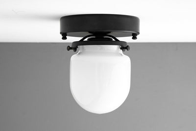 CEILING LIGHT MODEL No. 6213- Industrial Ceiling Lights with a Black finish. Designed and produced by newwineoldbottles at Peared Creation