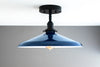 CEILING LIGHT MODEL No. 4603- Industrial Ceiling Lights with a Black finish. Designed and produced by newwineoldbottles at Peared Creation