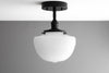 8" Acorn Schoolhouse Shade - Ceiling Lighting - Semi-Flush Mount Fixture - Hanging Lights - Model No. 3545