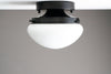 Mushroom Light - Mid Century Light Fixture - Flush Mount Ceiling Light - Milk Glass Lamp - Model No. 8321
