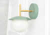 Globe Sconce - Gray Brass Sconce - White Brass Sconce - ModCreation - Wall Sconce - Model No. 2523