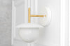 Globe Sconce - Gray Brass Sconce - White Brass Sconce - ModCreation - Wall Sconce - Model No. 2523