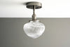 CEILING LIGHT MODEL No. 5478- Industrial Ceiling Lights with a Brushed Nickel finish. Designed and produced by newwineoldbottles at Peared Creation