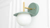 Globe Sconce - Gray Brass Sconce - White Brass Sconce - ModCreation - Wall Sconce - Model No. 2523