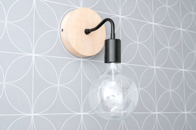 Minimalist Sconce - Simple Light Fixture - Farmhouse Lighting - Wall Light - Wood Sconce - Model No. 5448