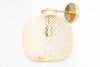 Bamboo Light - Fish Trap Lamp - Basket Sconce - Boho Bedside Lamp - Wall Sconce - Model No. 4607