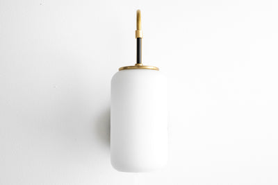 Black Brass Sconce - Bathroom Light - Wall Lamp - Wall Sconce - Unique Lighting - Model No. 1426