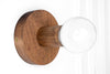 Oak Finish Lamp - Sconce - Simple Wood Light - Boho Sconce - Minimalist Lamp - Model No. 2945