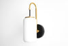 Black Brass Sconce - Bathroom Light - Wall Lamp - Wall Sconce - Unique Lighting - Model No. 1426