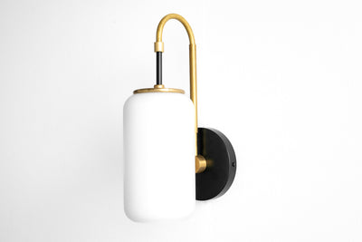 Black Brass Sconce - Bathroom Light - Wall Lamp - Wall Sconce - Unique Lighting - Model No. 1426