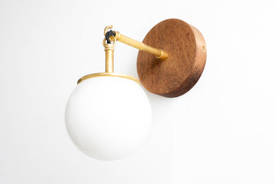 Pendant Sconce - Oak Finish Lamp - Wall Sconce - Bohemian Lamp - Unique Lighting - Model No. 3717