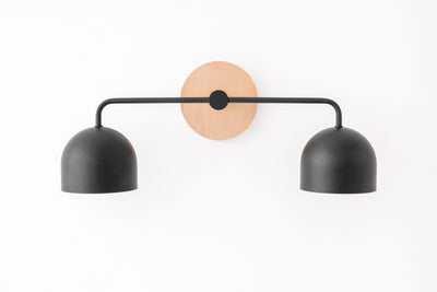 Wood Sconce - Bohemian Lighting - Vanity Sconce - Wall Lighting - Wall Lamp - Light Fixture - Model No. 2082
