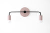 Mauve Vanity Light - Black Vanity Light - Bathroom Lighting - Wall Lighting - Sconce - Model No. 1071