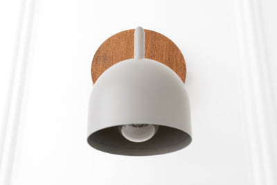 Minimalist Sconce - Bohemian Lighting - Natural Wood Sconce - Wall Sconce Light - Model No. 7126
