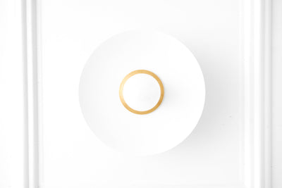 Wall Sconce Light - Gray Sconce - Reflector Sconce - Flush Mount Light - Model No. 9660