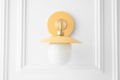 Modern Lighting - Brass Sconce - Colored Sconce - Sconce Lighting - Wall Lighting - Home Decor - Model No. 7039