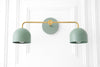 Vanity Light - Colored Wall Light - Showy Lamp Design - Green Sconce - Wall Lighting - Model No. 2082