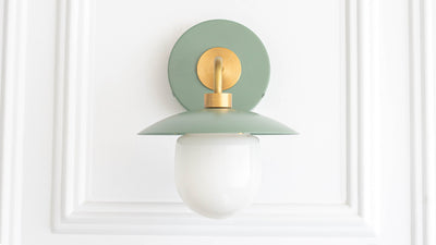 Modern Lighting - Brass Sconce - Colored Sconce - Sconce Lighting - Wall Lighting - Home Decor - Model No. 7039