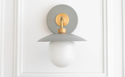 Mauve Sconce - Wall Sconce Light - Brass Lighting - Boho Lighting - Wall Lamp - Model No. 7039