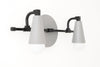 Curved Arm Vanity - Gray Fixture - Wall Lighting - Kitchen Lighting - Hardwired Vanity - Model No. 1229