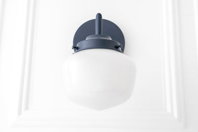 Wall Lamp - Blue Sconce - Colored Wall Light - Colorful Lamp - Brass Sconce - Wall Sconce - Model No. 4260