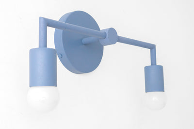 Periwinkle Wall Light - Colored Wall Light - Blue Sconce - Vanity Light - Home Decor - Model No. 1561