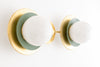 Globe Sconce - Boho Lighting - Vanity Lighting - Brass Light Fixture - Wall Sconce - Model No. 9361