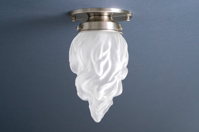 Modern Ceiling Light - Glass Flame Shade - Ceiling Lamp - Lighting - Light Fixture - Model No. 5056