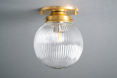 Art Deco Lighting - 6in Glass Halophane Globe - Ceiling Light - Lighting - Light Fixture - Model No. 4984