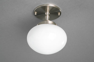 Mushroom Light - Semi-Flush Light - Antique Brass Light - Ceiling Light - Hallway Light - Model No. 9383