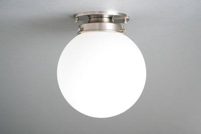 Globe Lighting - Matte White Globe - Modern Ceiling Light - 8" Globe - Model No. 1163