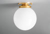 8" Globe Lighting - Opal Globe - Modern Ceiling Light - Ceiling Fixture - Model No. 5677