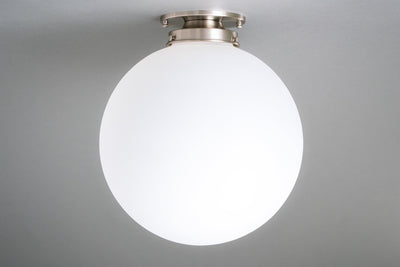 12in Frosted Globe - Large Globe Light - Globe Lighting - Deco Lighting - Ceiling Light - Model No. 9017