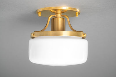 Drum Shade Lighting - Art Deco Light - Flush Mount light - Model No. 2092
