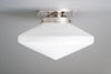 Flush Mount - 10in Hand Blown Glass - Made in USA - Art Deco Lighting - Light Fixture - Ceiling Light - Model No. 5862