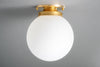 Globe Lighting - Matte White Globe - Modern Ceiling Light - 8" Globe - Model No. 1163