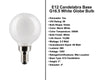 5.5 Watt -  500 Lumens - E12 Candelabra Base - LED G16.5 White Light Bulb