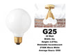 Incandescent - White - G25 Bulb