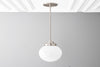 8in Oval Glass Shade - Modern Lighting - Pendant Light - Glass Ceiling Lights - Model No. 4187