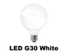 6.8 Watt - 450 Lumens - LED G30 White Light Bulb