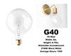 Incandescent - Clear - G40 Bulb