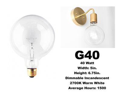 Incandescent - Clear - G40 Bulb