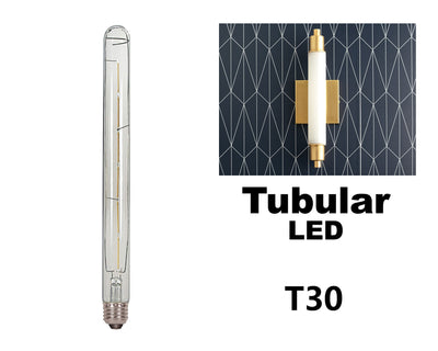 6 Watt - 600 Lumens - LED T30 Clear Light Bulb