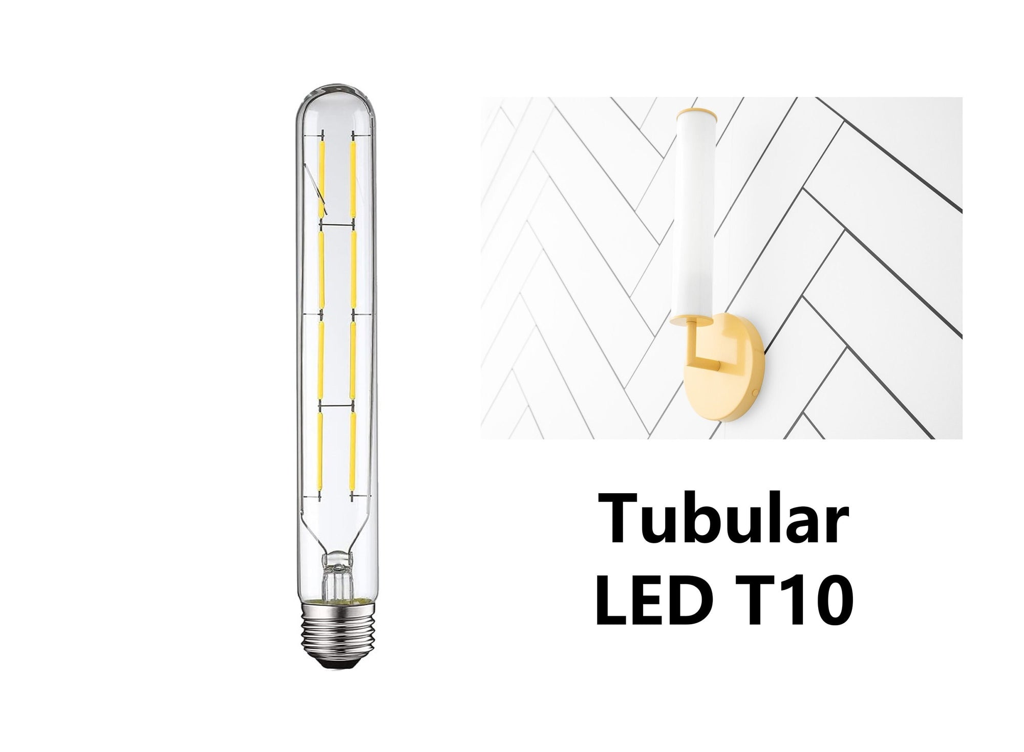 800 Lumens Led T10 Clear Tubular Bulb