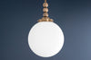 10in Satin Glass Globe - Globe Lighting - Pendant Lighting - Globe Lamp - Lighting - Model No. 1826