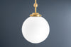 10in Opal Glass Globe - Globe Lighting - Glass Pendant Light - Globe Lamp - Ceiling Light - Model No. 3395